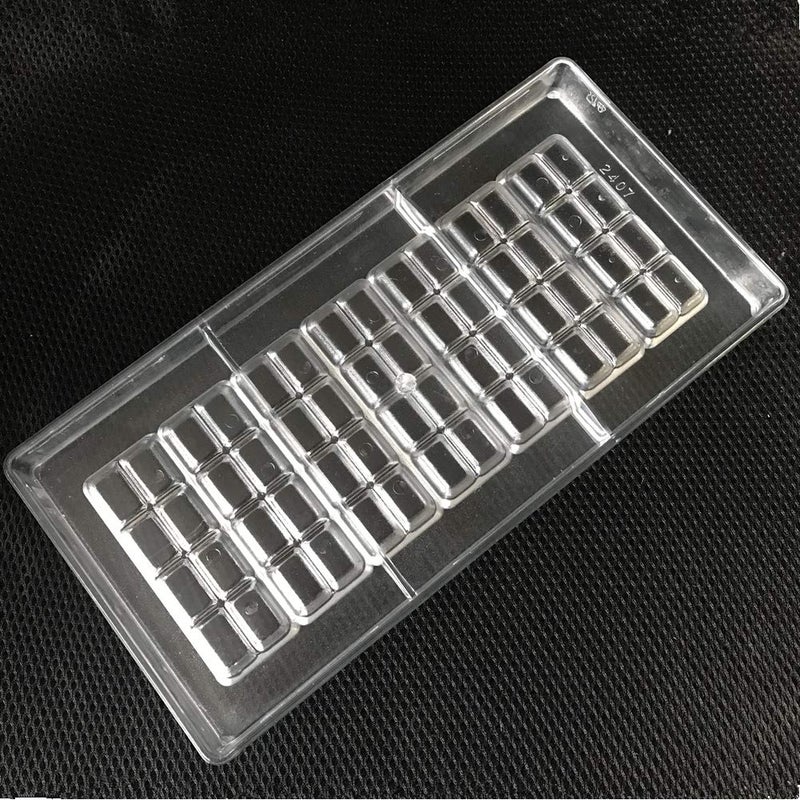 Goldbaking 2-Line Polycarbonate Bar Chocolate Mold DIY Chocolate Tools - Image 2